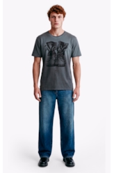 T-Shirt Washed Spray Boots Plumbo