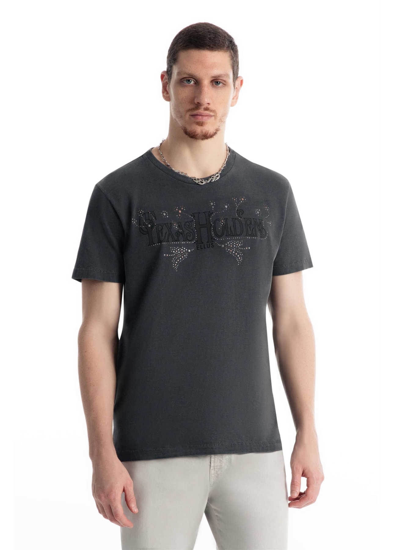 T-Shirt Washed Texas Holden Preto