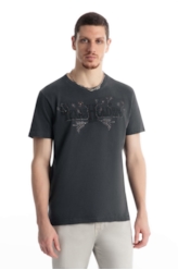 T-Shirt Washed Texas Holden Preto