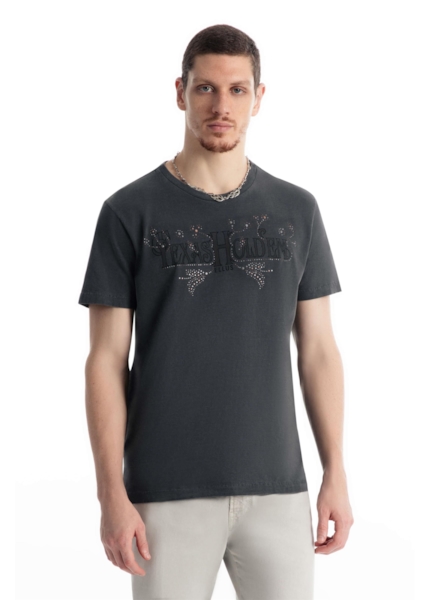 T-Shirt Washed Texas Holden Preto