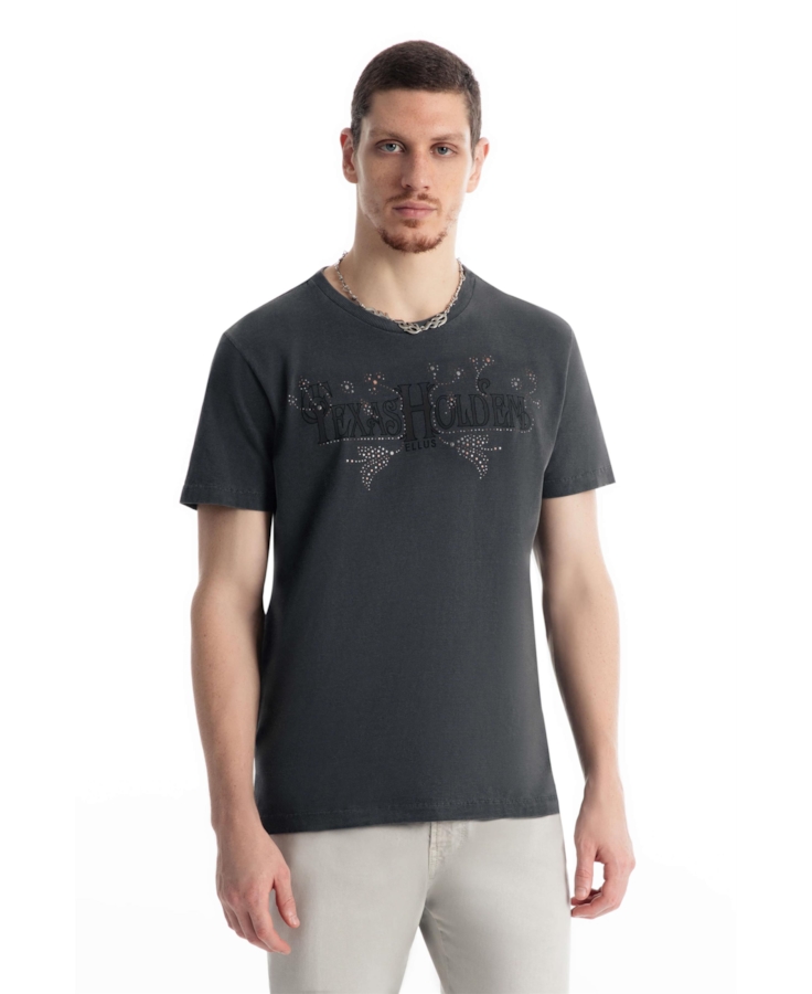 T-Shirt Washed Texas Holden Preto