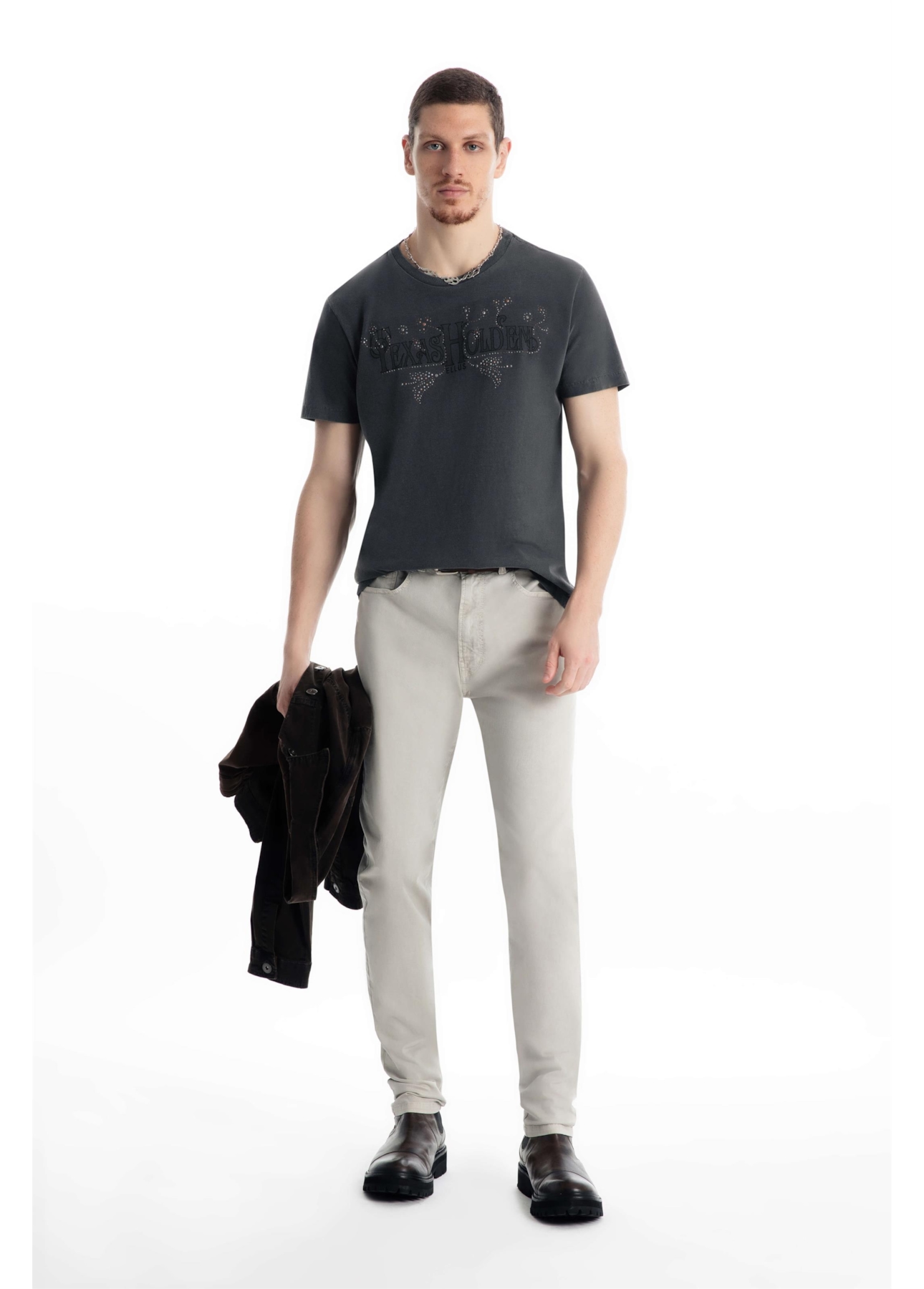 T-Shirt Washed Texas Holden Preto