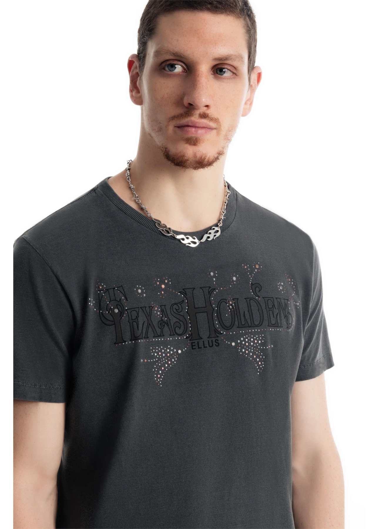 T-Shirt Washed Texas Holden Preto