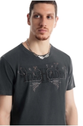 T-Shirt Washed Texas Holden Preto