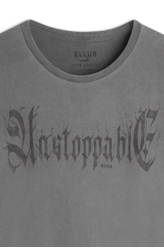 T-Shirt Washed Unstoppable Classic Preto