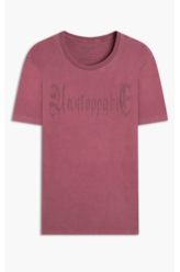 T-Shirt Washed Unstoppable Classic Vinho
