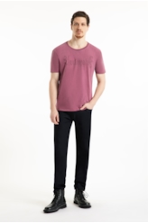 T-Shirt Washed Unstoppable Classic Vinho