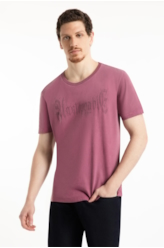 T-Shirt Washed Unstoppable Classic Vinho
