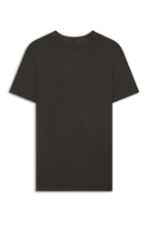 T-Shirt Washed White Horse Preto