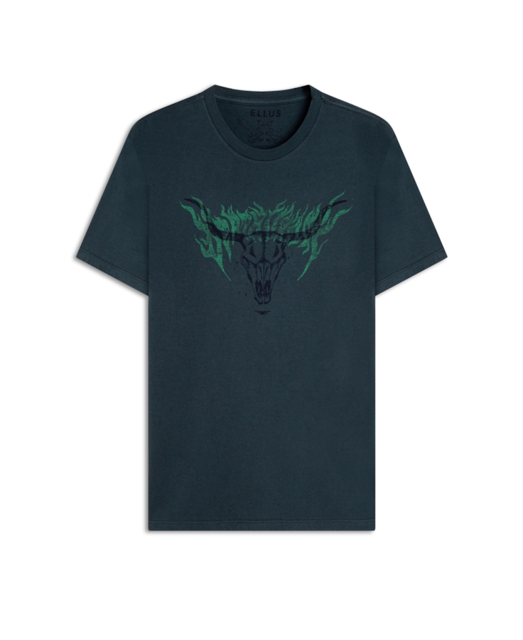 T-Shirt West Bull Classic Verde Petroleo