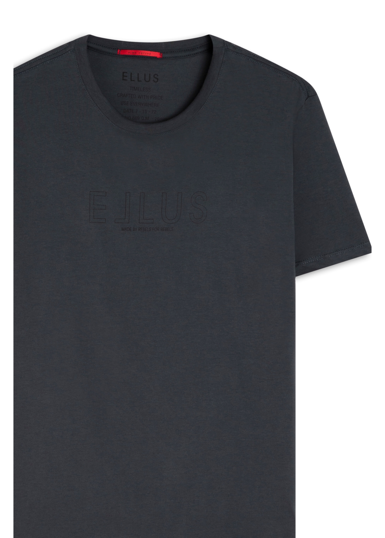 T-Shirts Pima Ellus Outline Grafite