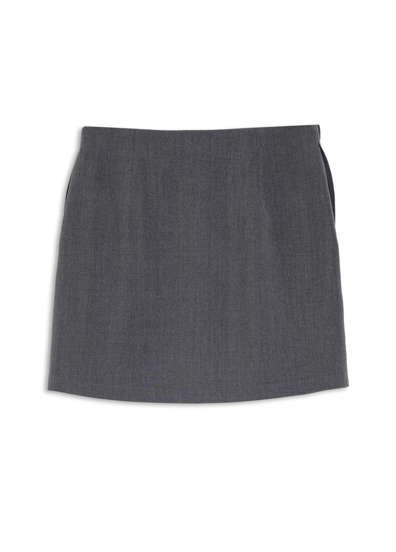 Tailoring Lapela Mini Skirt Cinza Medio