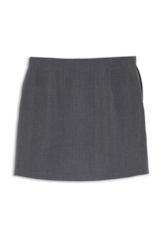 Tailoring Lapela Mini Skirt Cinza Medio