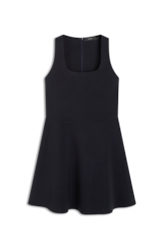 Tailoring Square Neckline Mini Dark Navy
