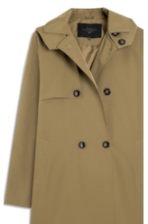 Tech Trench Coat Caqui