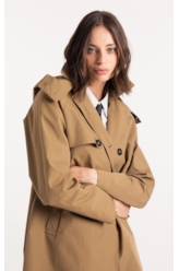 Tech Trench Coat Caqui