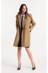 Tech Trench Coat Caqui