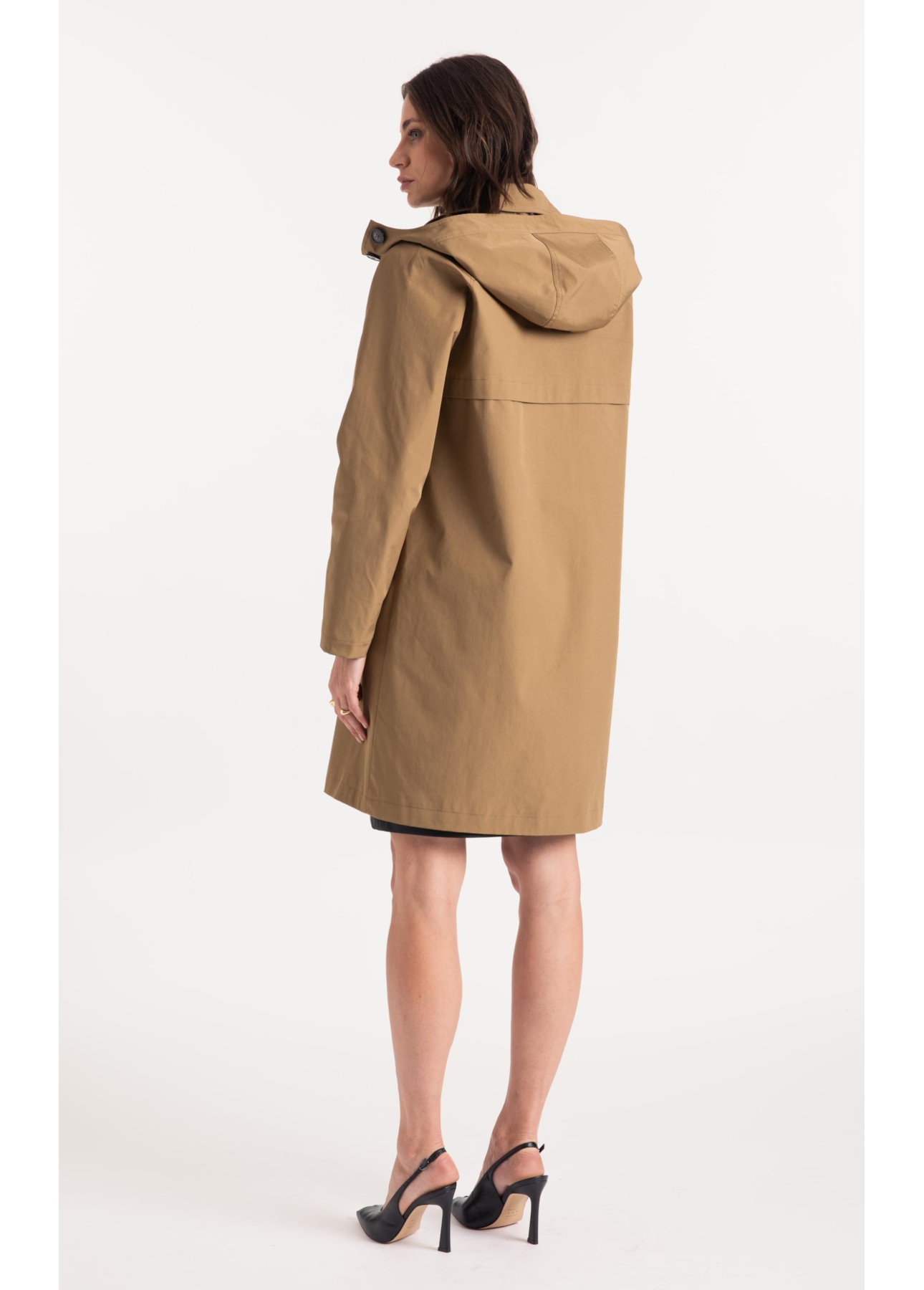 Tech Trench Coat Caqui