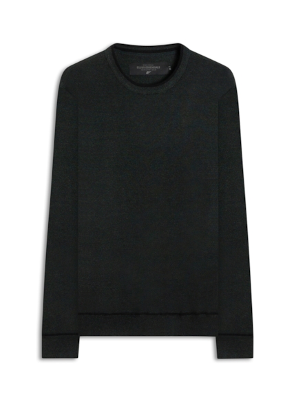 Techno Polo Sweater  Verde Escuro Mescla
