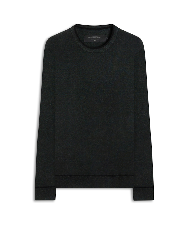 Techno Polo Sweater  Verde Escuro Mescla