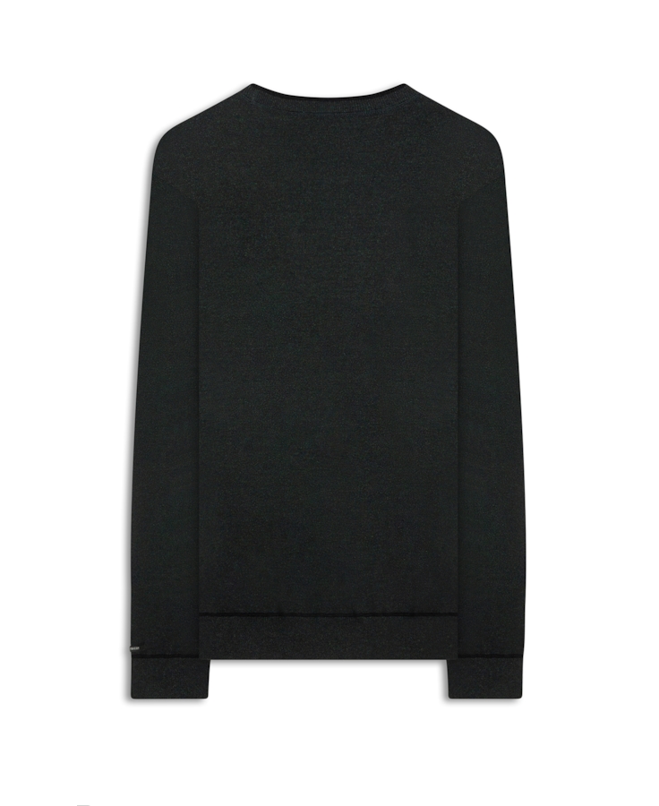 Techno Polo Sweater  Verde Escuro Mescla