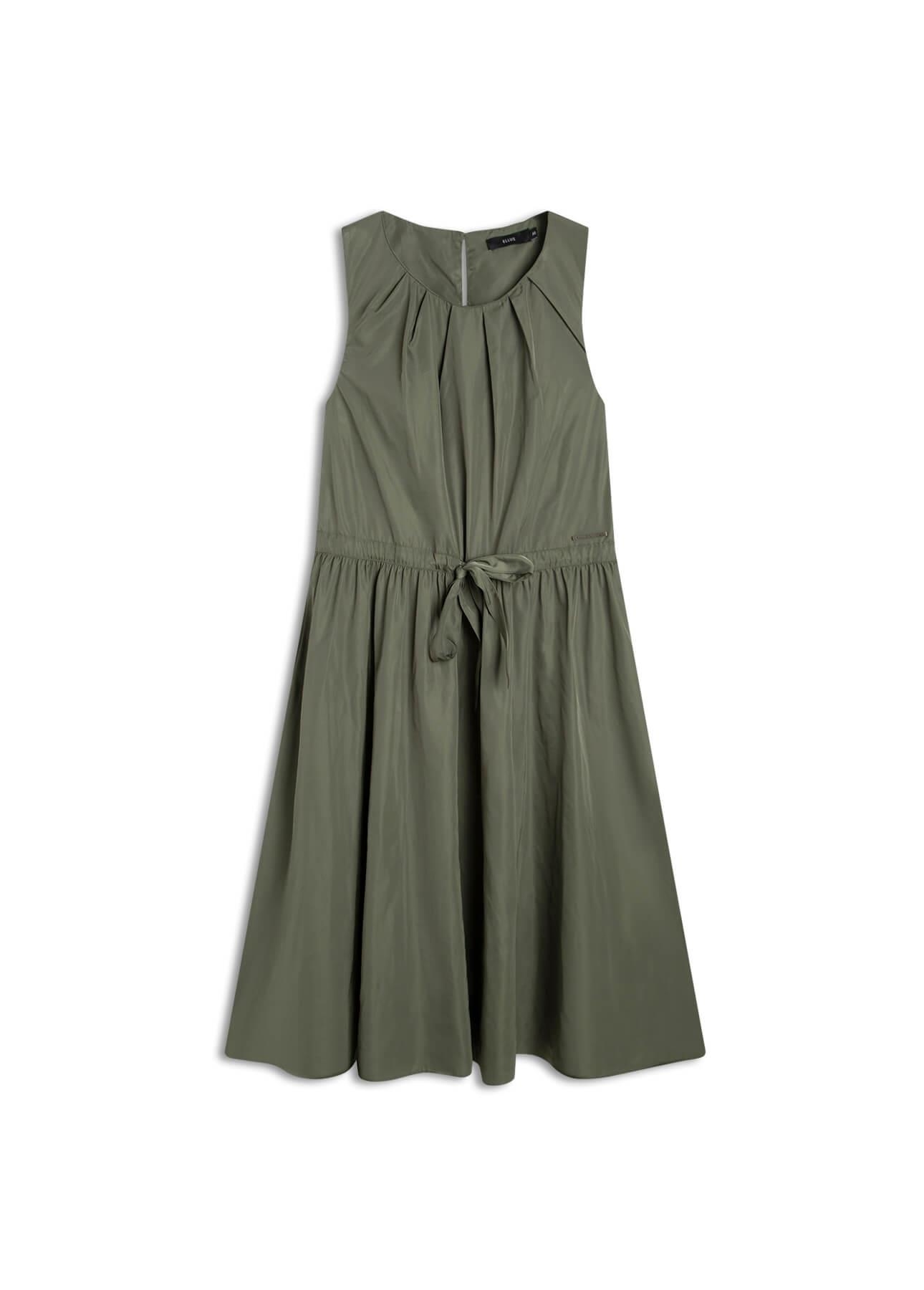 Techno Twill Pleats Midi Verde Militar