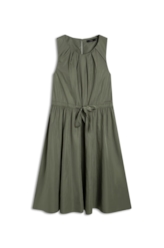 Techno Twill Pleats Midi Verde Militar