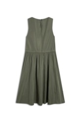 Techno Twill Pleats Midi Verde Militar