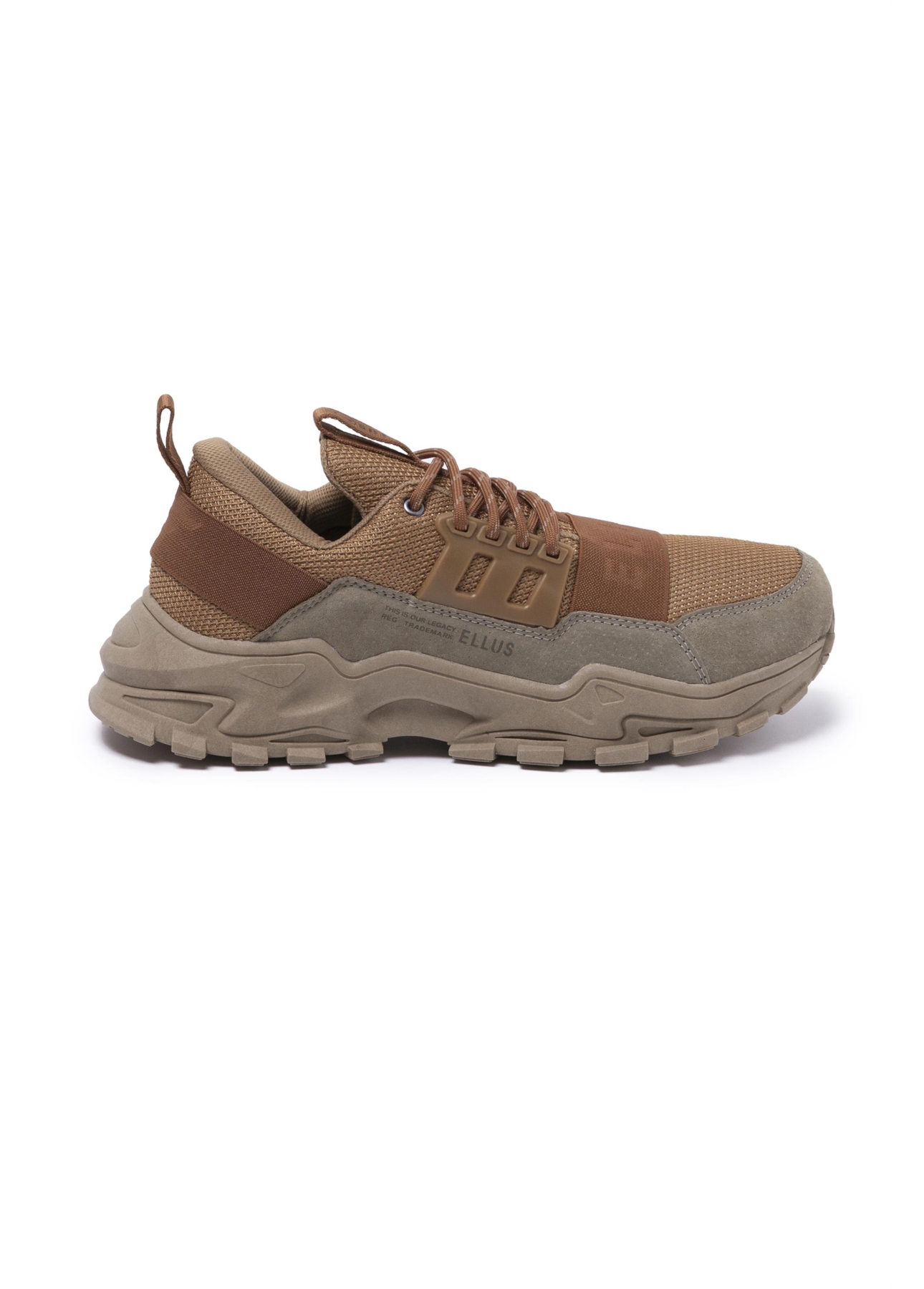 Tenis Ellus Trekking Bicolor Caramelo