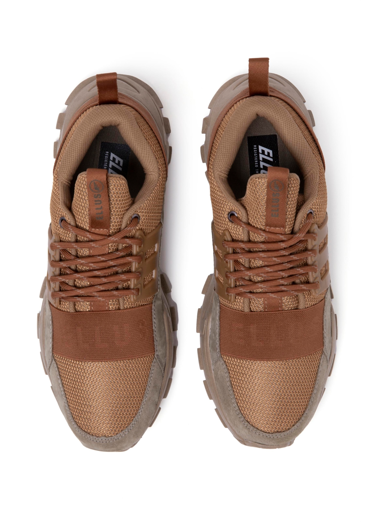 Tenis Ellus Trekking Bicolor Caramelo