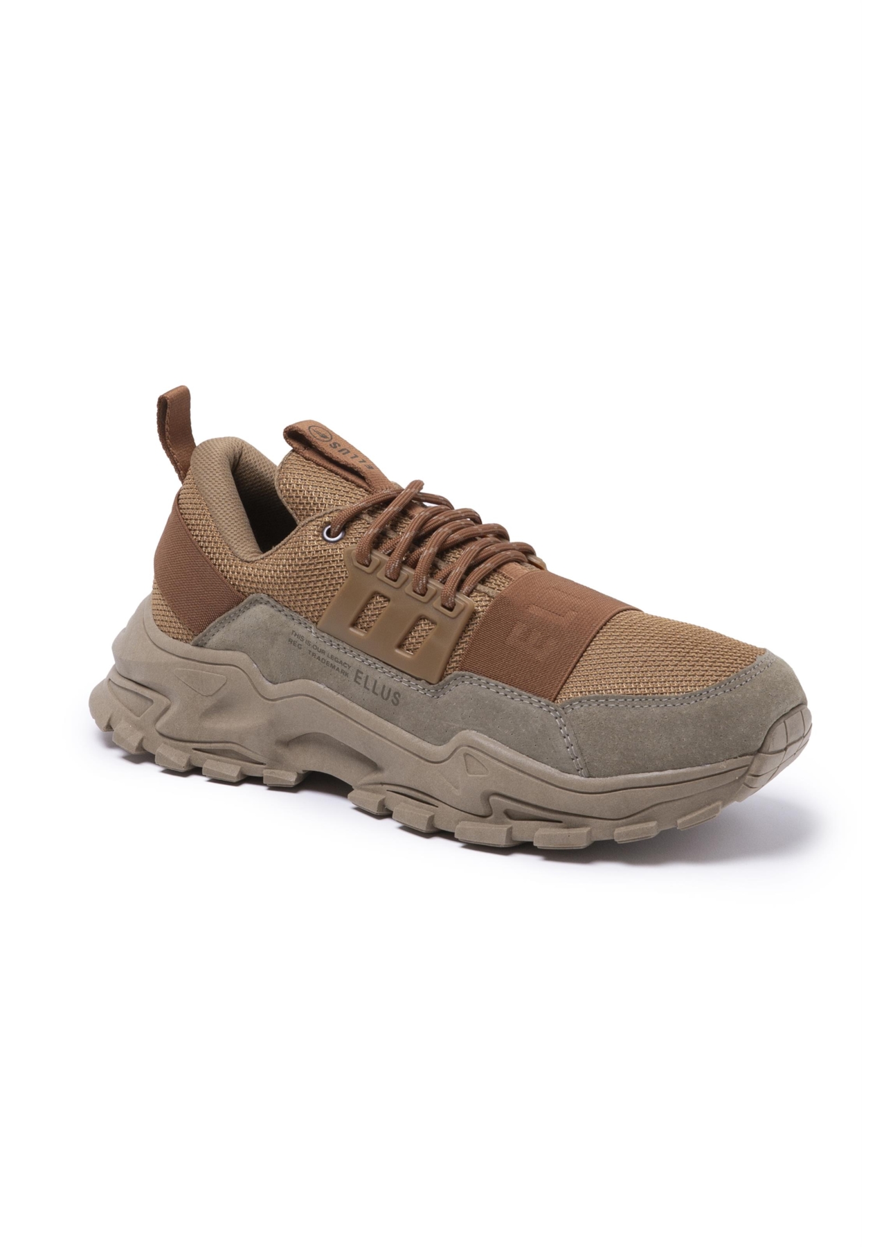 Tenis Ellus Trekking Bicolor Caramelo
