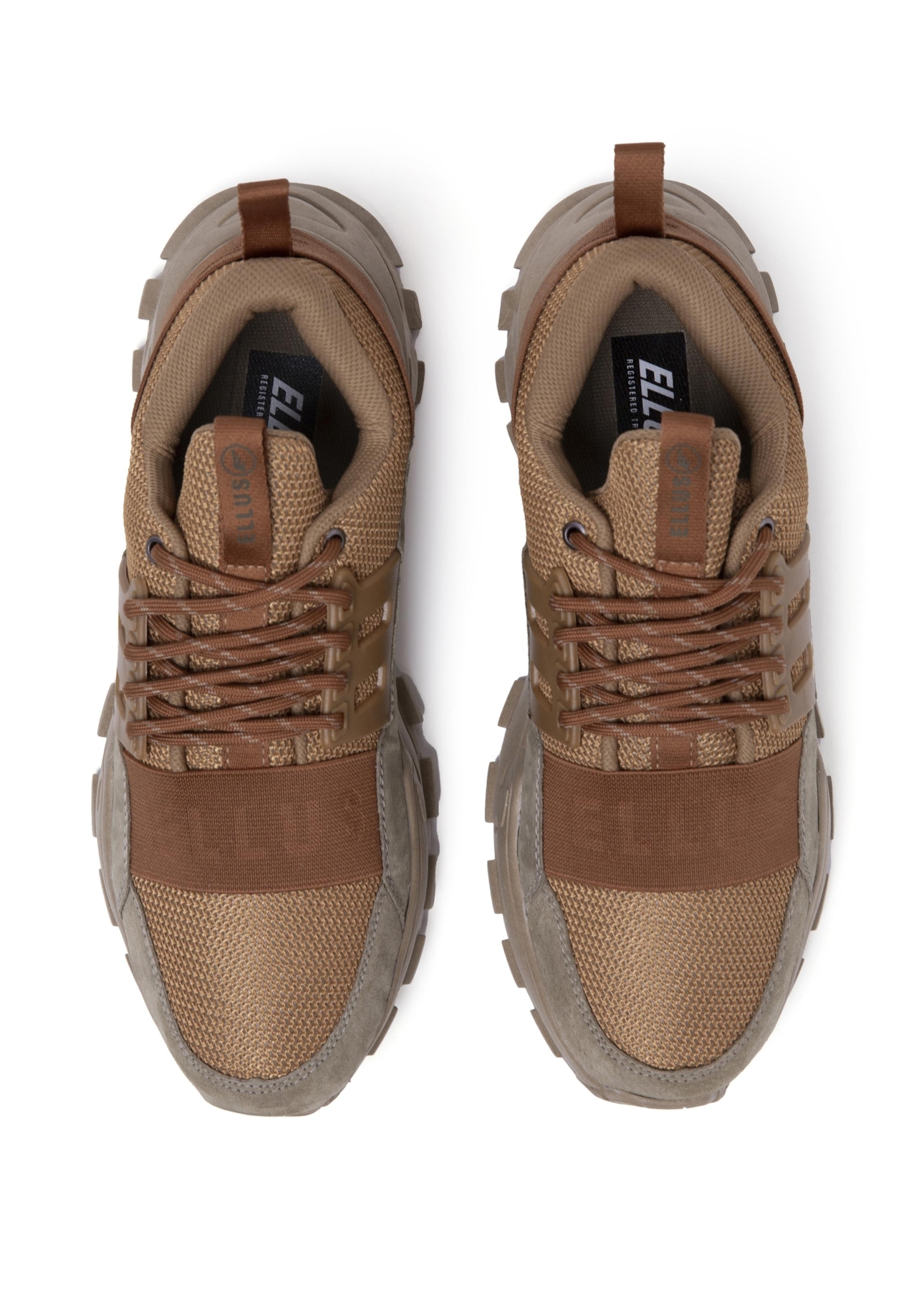 Tenis Ellus Trekking Bicolor Caramelo