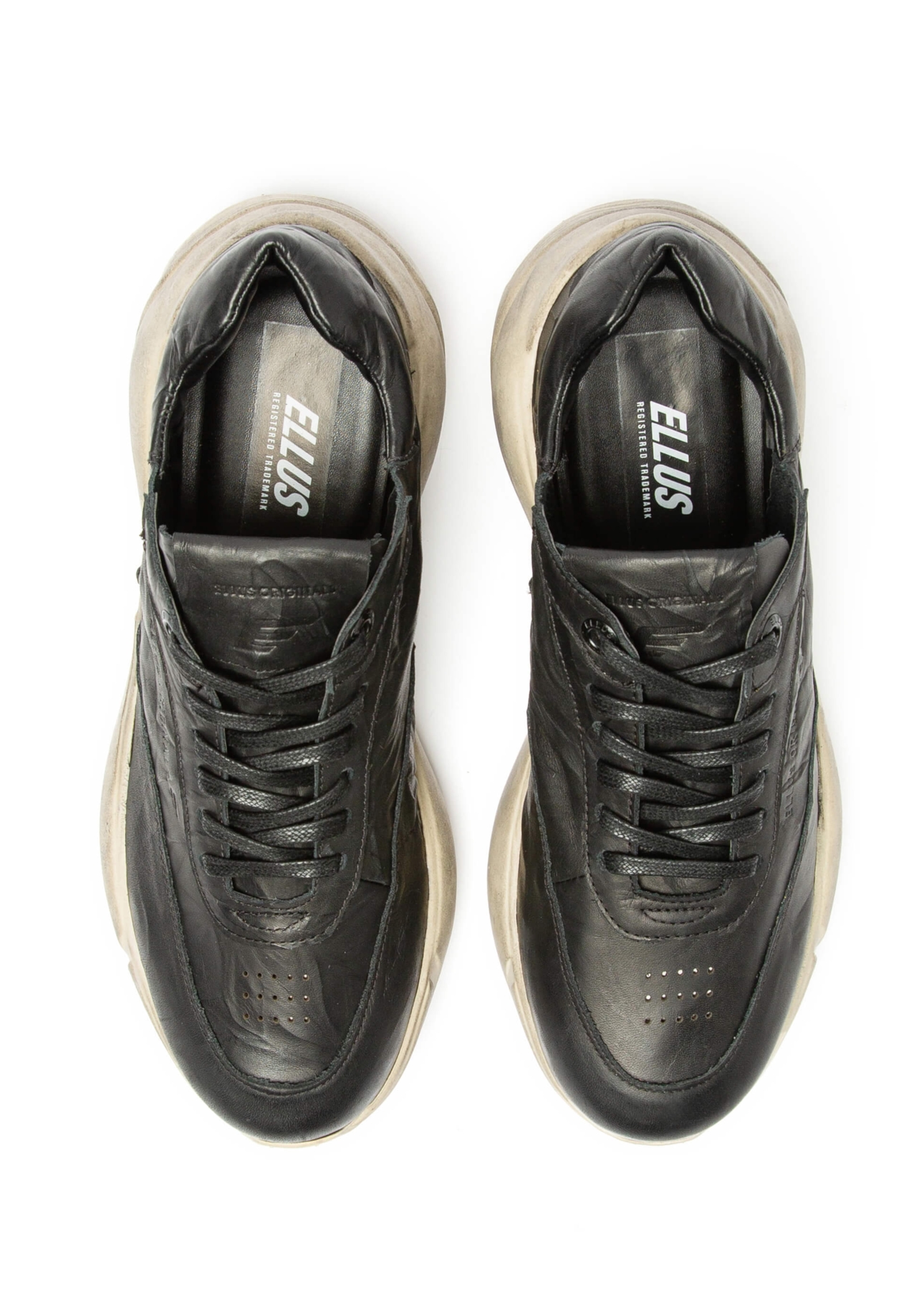 Tenis King Burbber Leather Edges  Preto