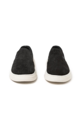 Tenis Slip On Leather Max Sneaker Ellus Preto