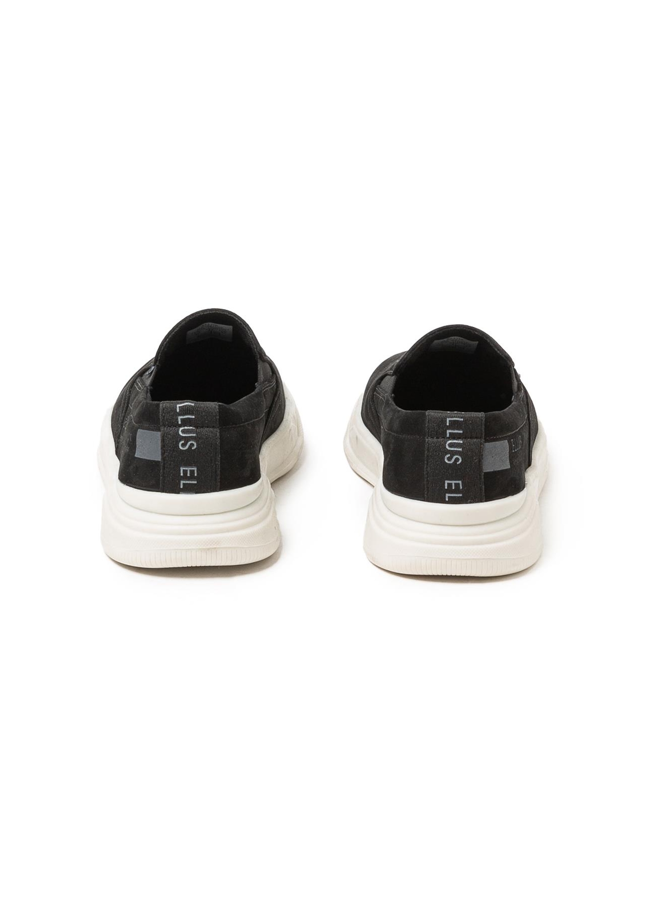 Tenis Slip On Leather Max Sneaker Ellus Preto