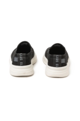 Tenis Slip On Leather Max Sneaker Ellus Preto