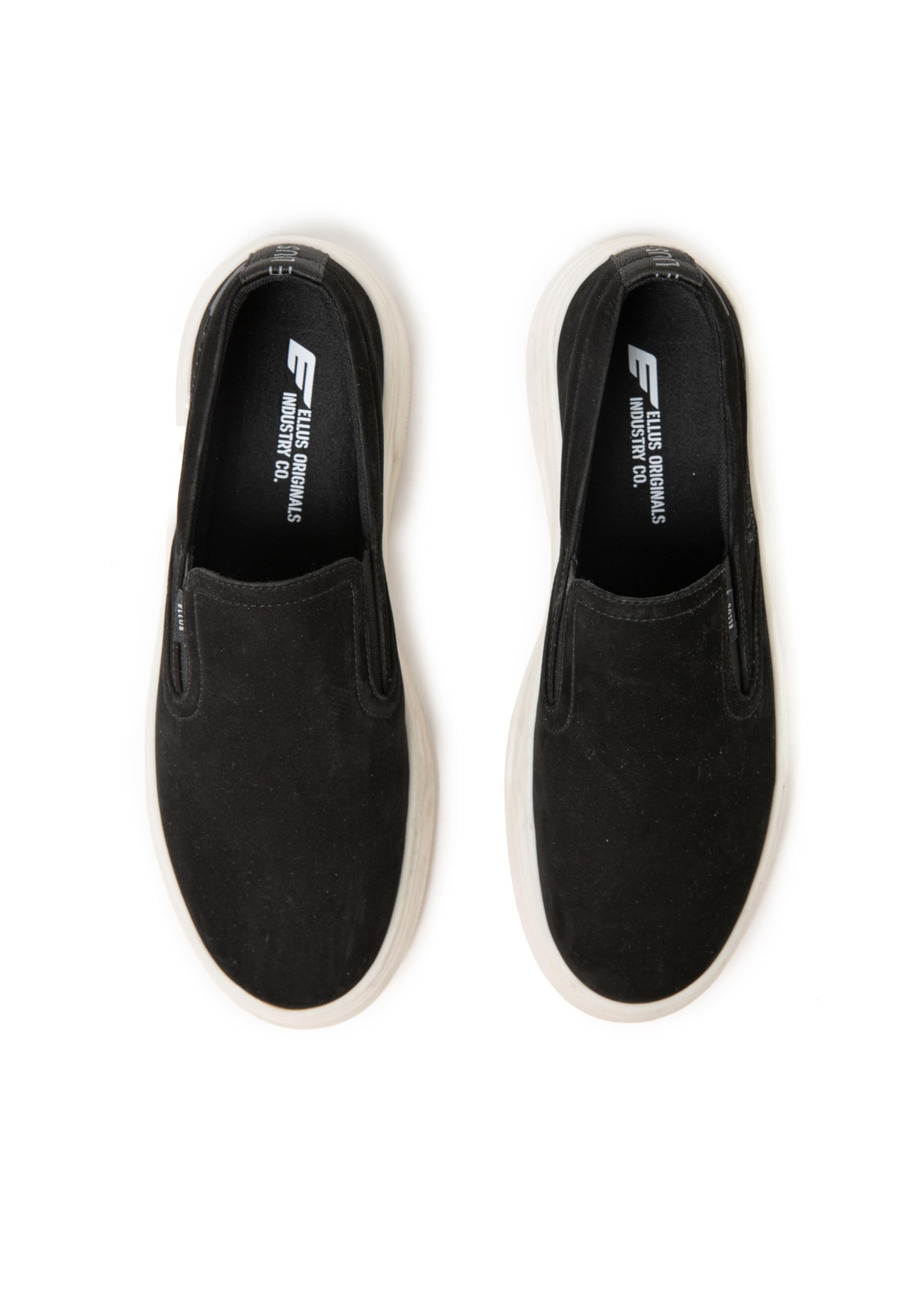 Tenis Slip On Leather Max Sneaker Ellus Preto