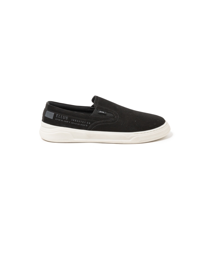 Tenis Slip On Leather Max Sneaker Ellus Preto