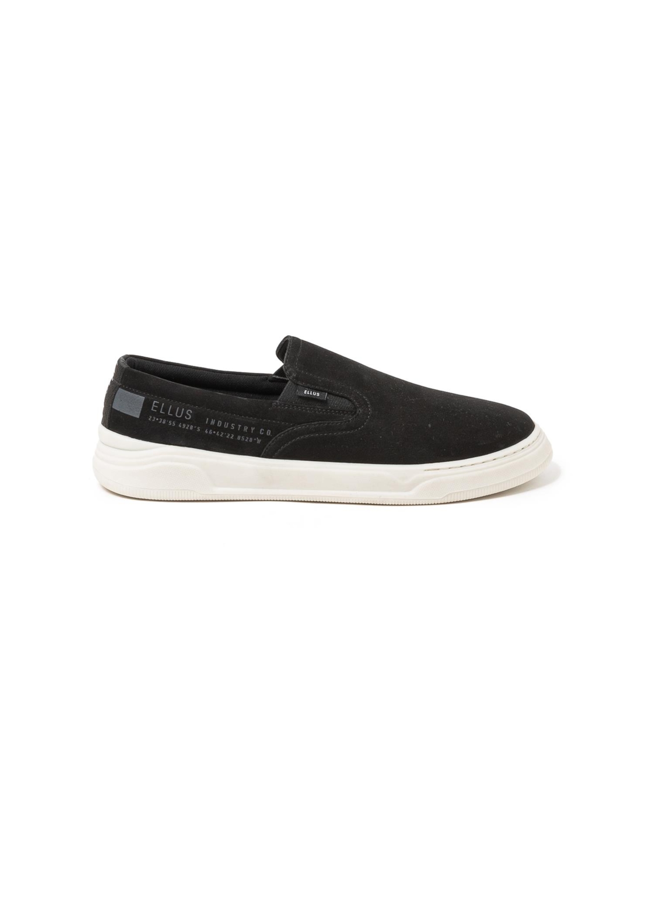 Tenis Slip On Leather Max Sneaker Ellus Preto