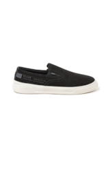 Tenis Slip On Leather Max Sneaker Ellus Preto