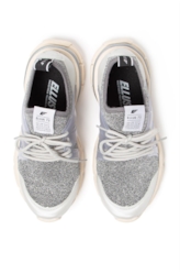 Tênis Sneaker Metal Knit Ellus Prata