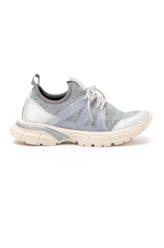 Tênis Sneaker Metal Knit Ellus Prata