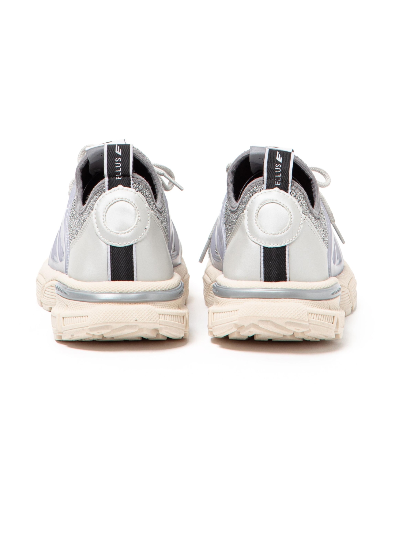 Tênis Sneaker Metal Knit Ellus Prata
