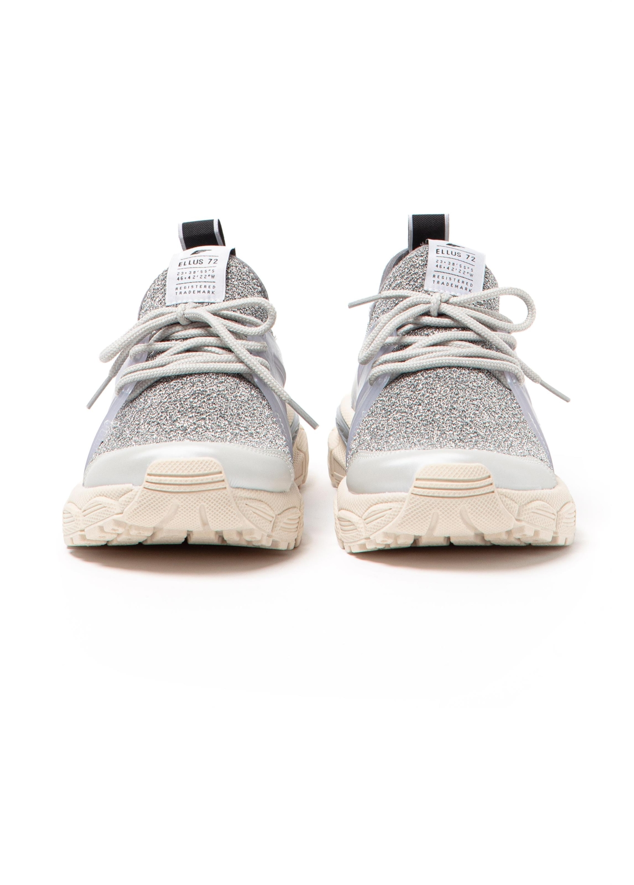Tênis Sneaker Metal Knit Ellus Prata