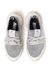 Tênis Sneaker Metal Knit Ellus Prata