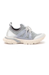 Tênis Sneaker Metal Knit Ellus Prata