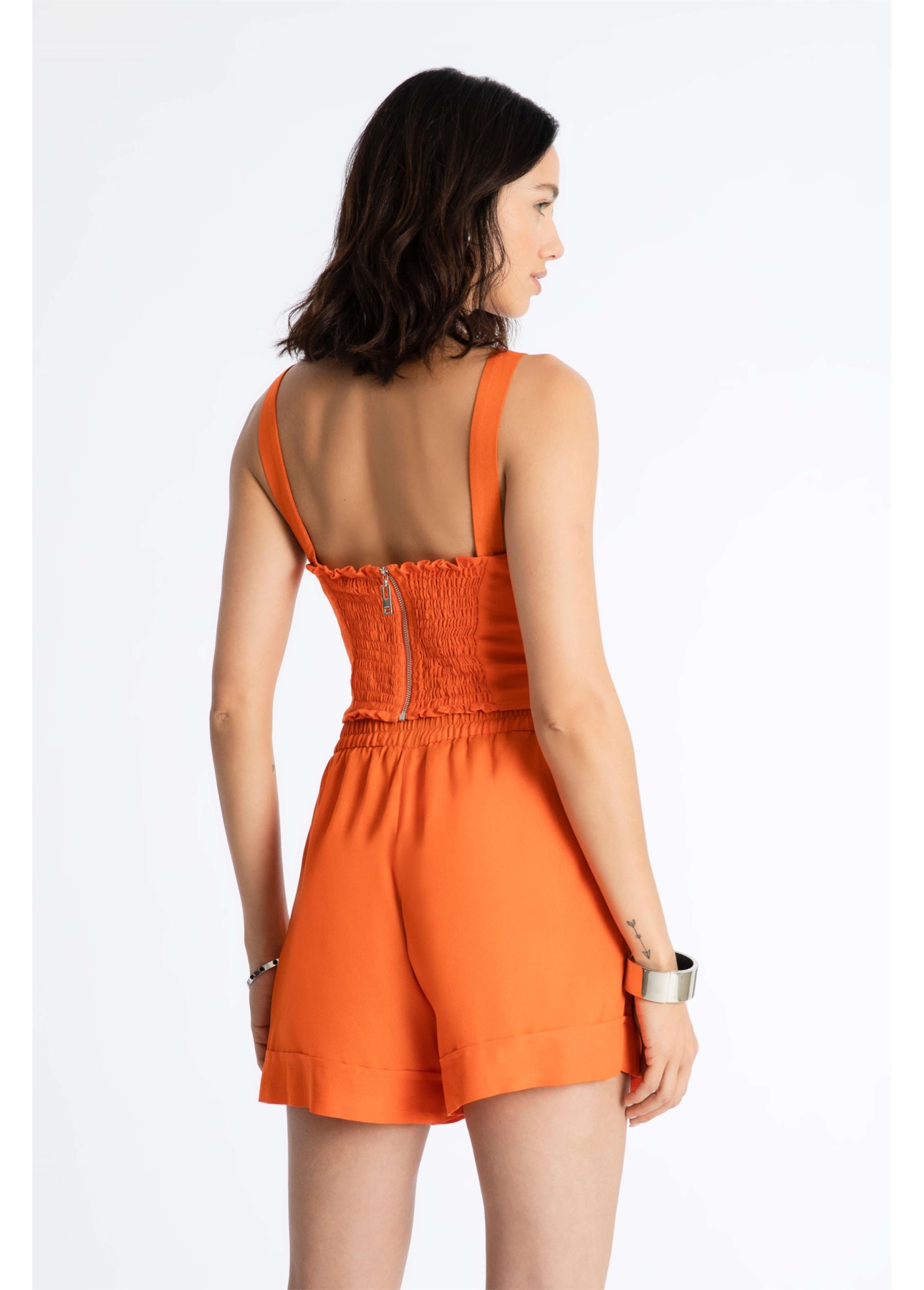 Top Alça Larga Laranja