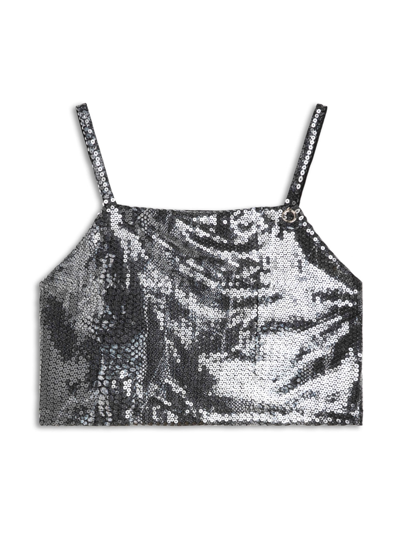 Top Ellus Paete Squares Charcoal