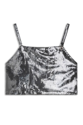 Top Ellus Paete Squares Charcoal