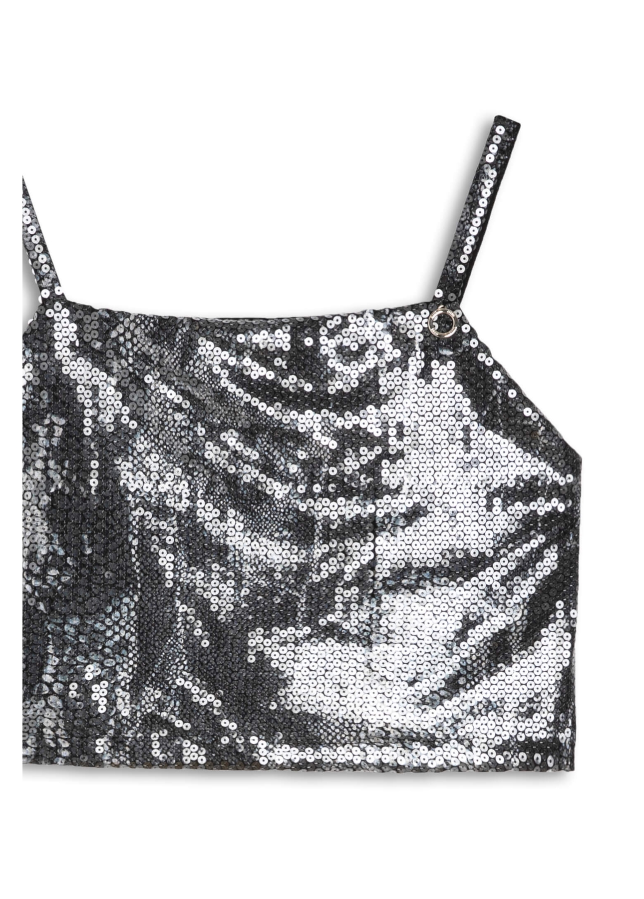 Top Ellus Paete Squares Charcoal
